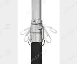 Pipe with AVKI 50 SS, hose assembly with AVKX 50 SS, lever movement