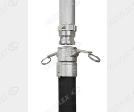 Rohrleitung mit AVKI 50 SS, Schlauchleitung mit AVKX 50 SS