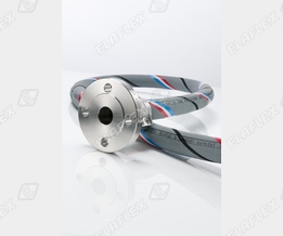 Elaflon Plus FEP hose assembly, FFC-SS fixed hose flange