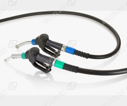 Nozzles and hose assemblies for the forecourt