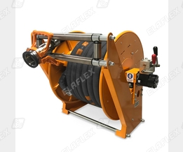 Schlauchtrommel mit hydraulischem Rückholsystem orange, LPG 32, DGC-M 50