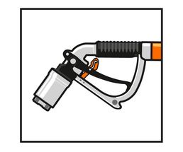 Icon / Clipart<br />LPG nozzle, DISH coupling