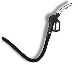 Icon / Clipart<br />Tankstelle Zapfventil & Schlauch (schwarz)