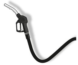 Icon / Clipart<br />Petrol Station Nozzle & Hose (black)