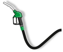 Icon / Clipart<br />Petrol Station Nozzle & Hose (green)