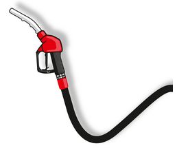 Icon / Clipart<br />Tankstelle Zapfventil & Schlauch (rot)