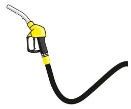 Icon / Clipart<br />Tankstelle Zapfventil & Schlauch (gelb)