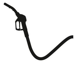 Icon / Clipart<br />Petrol Station Nozzle & Hose Silhouette