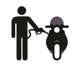 Icon<br />Motorrad betanken