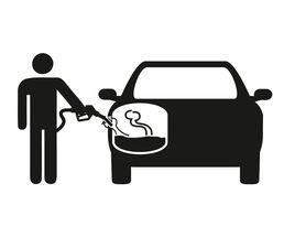 Icon<br />Betankung Auto (GR) mit Gasrückführung