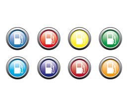Icon / Web<br />Zapfsäule & Zapfventil, Plaketten (Farben)