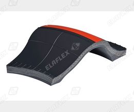 ELAFLEX Qualität: Schnittbild eines Gummikompensator-Balges