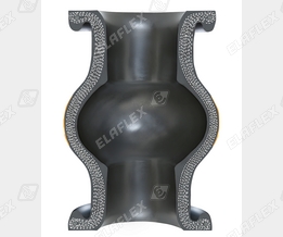 ELAFLEX quality: section view of a ERV bellows