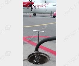 Flugzeugbetankung: Probenentnahme, MannTek Kupplung im Hydranten
