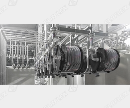 Schlauchtrommeln mit Rückholfeder-System schwarz, FEP 50, DDC-M 50 SS