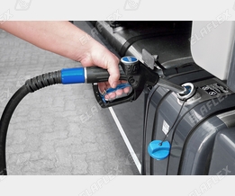 Urea solution filling, truck:
