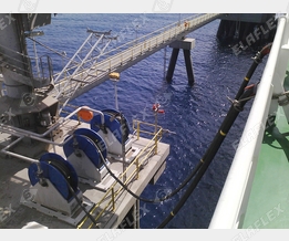 Offshore FSRU (Floating Regasification Unit), Entladung Gasoil Sludge