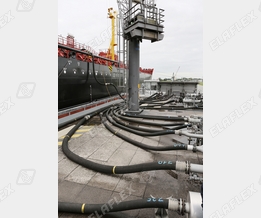Ship loading various media - STW 150 and UTS 150 hose assemblies