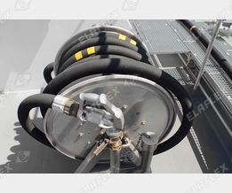 Bunker boat: HD hose assembly on reel, ZV 500 nozzle