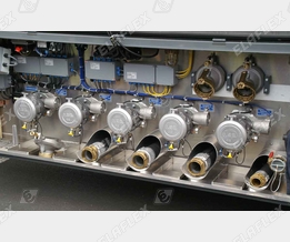 Cabinet of road tanker: