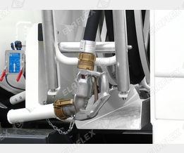 ZV 400 nozzle, HD Schlauchleitung an Tankwagen
