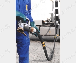Road tanker with large reel, HD hose assembly, ZV 500 nozzle