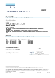 DNVTypenzulassung
FlugzeugtankschläucheHD-C / VHD-C / PHD-F / TW-E